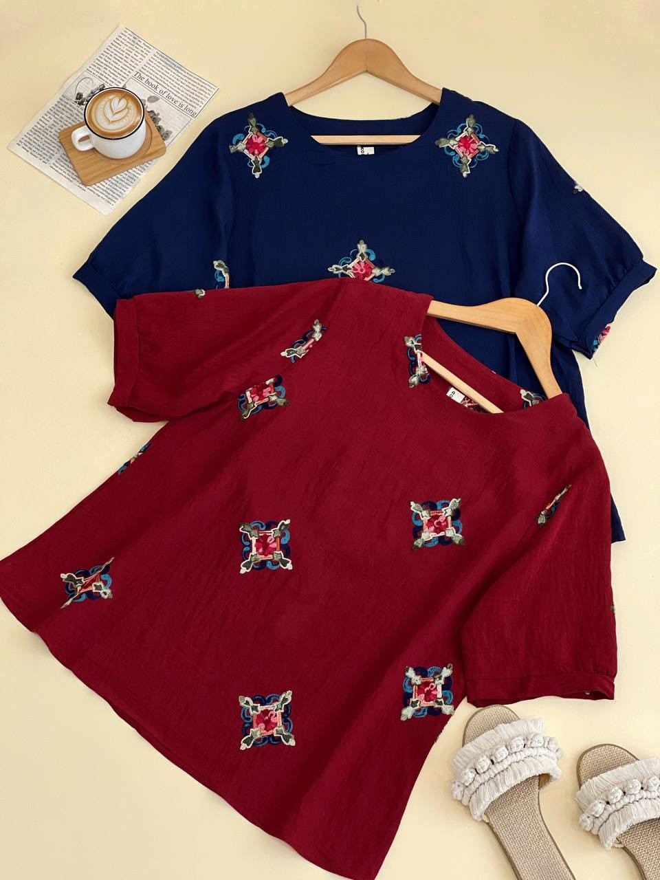 شومیز گلدوزی سنتی کد 1843