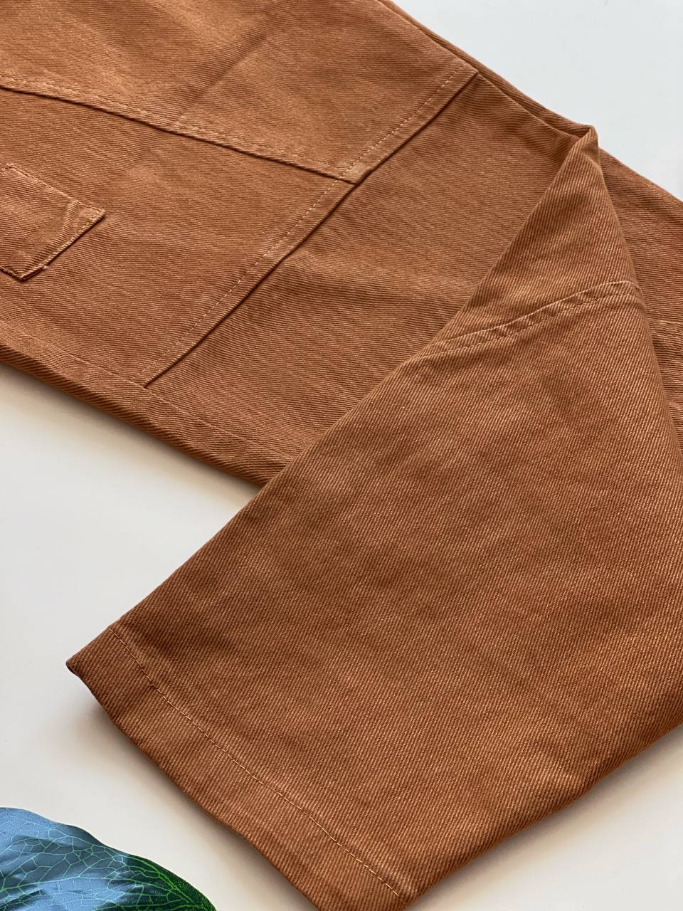 شلوار کتان کبریتی مام فیت کد 1850