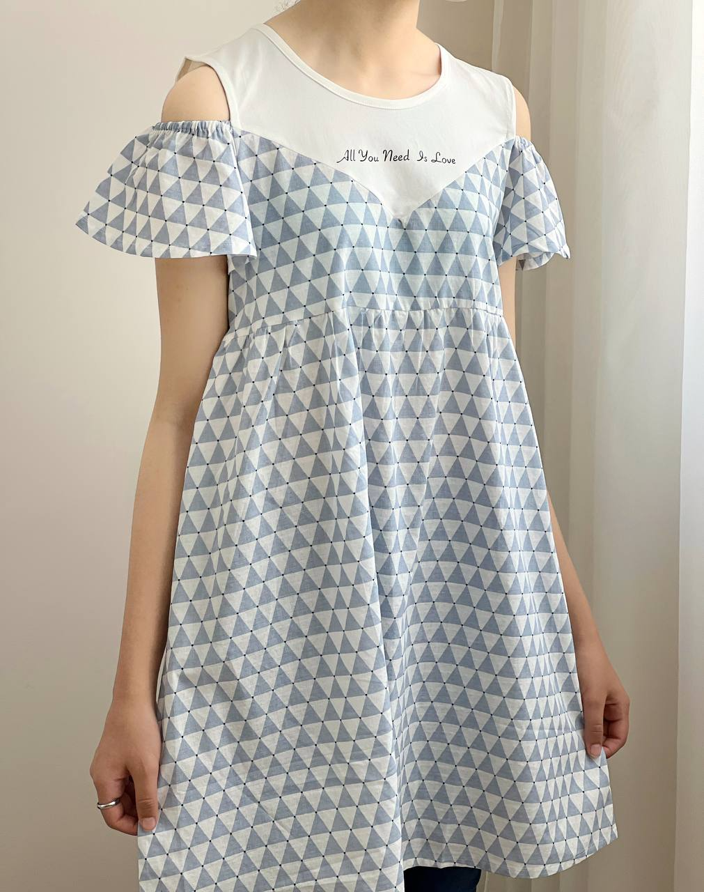 پیراهن سرشونه باز کد 1859