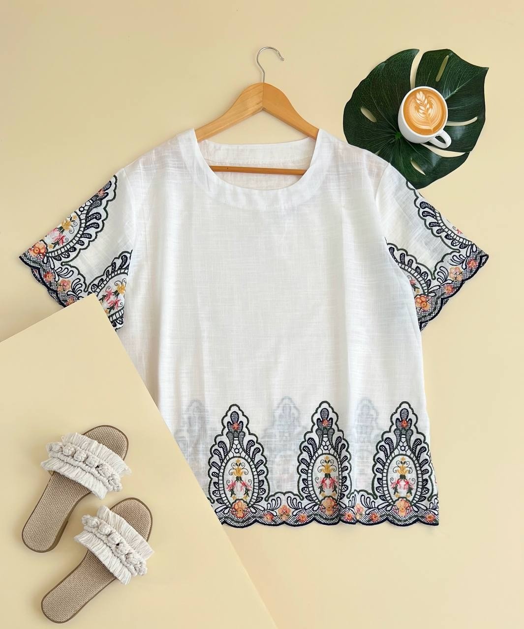 شومیز تمام گلدوزی کد 1884