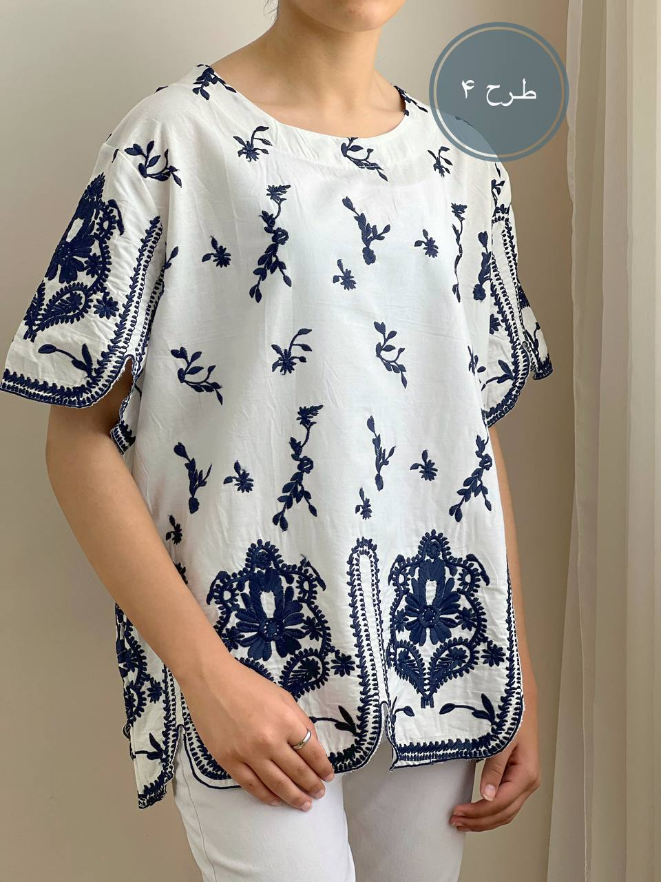 شومیز تمام گلدوزی کد 1884