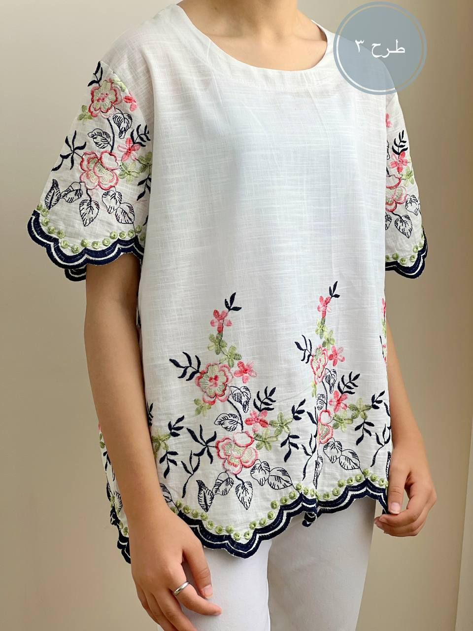 شومیز تمام گلدوزی کد 1884