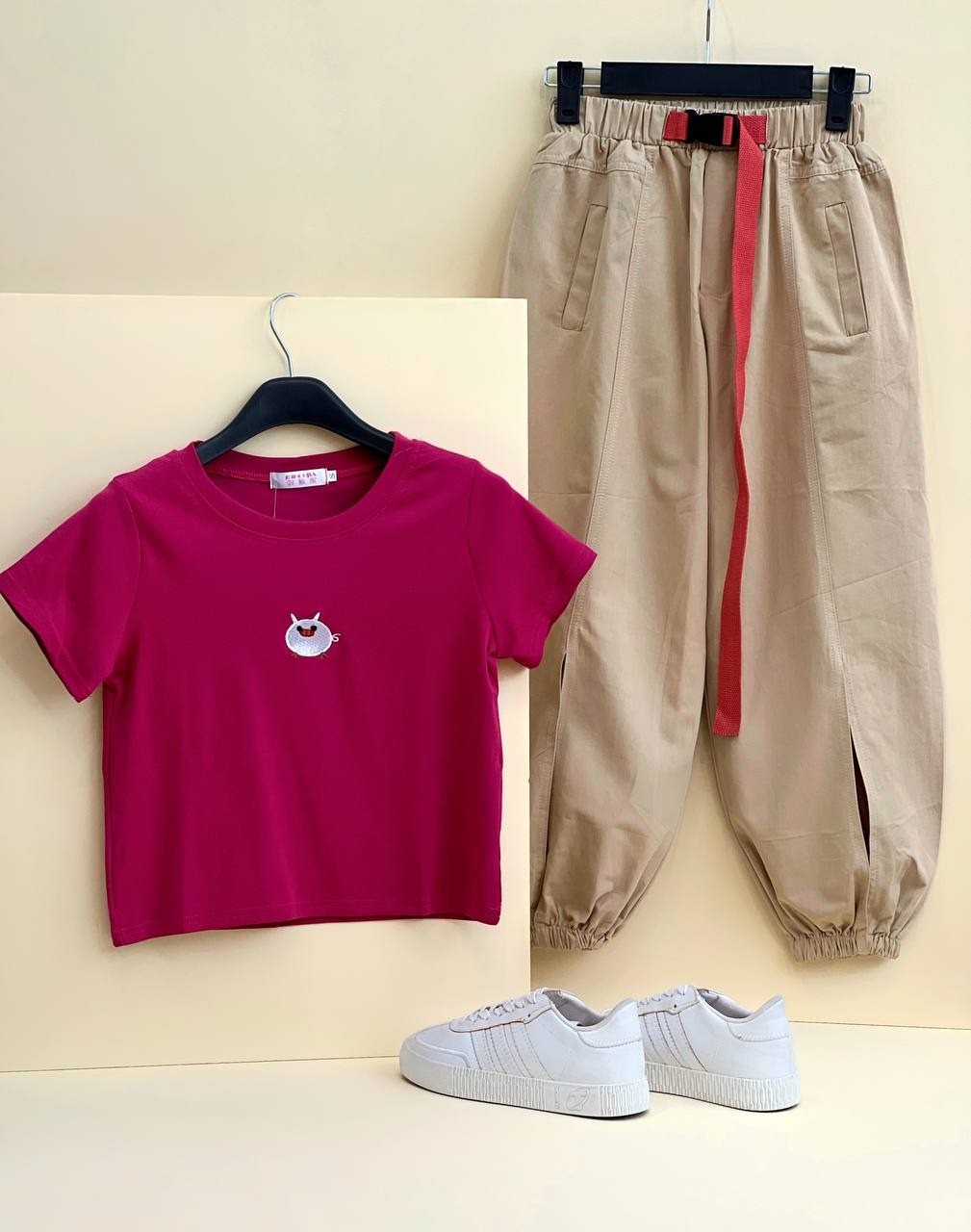 ست کراپ + شلوار کد 1886