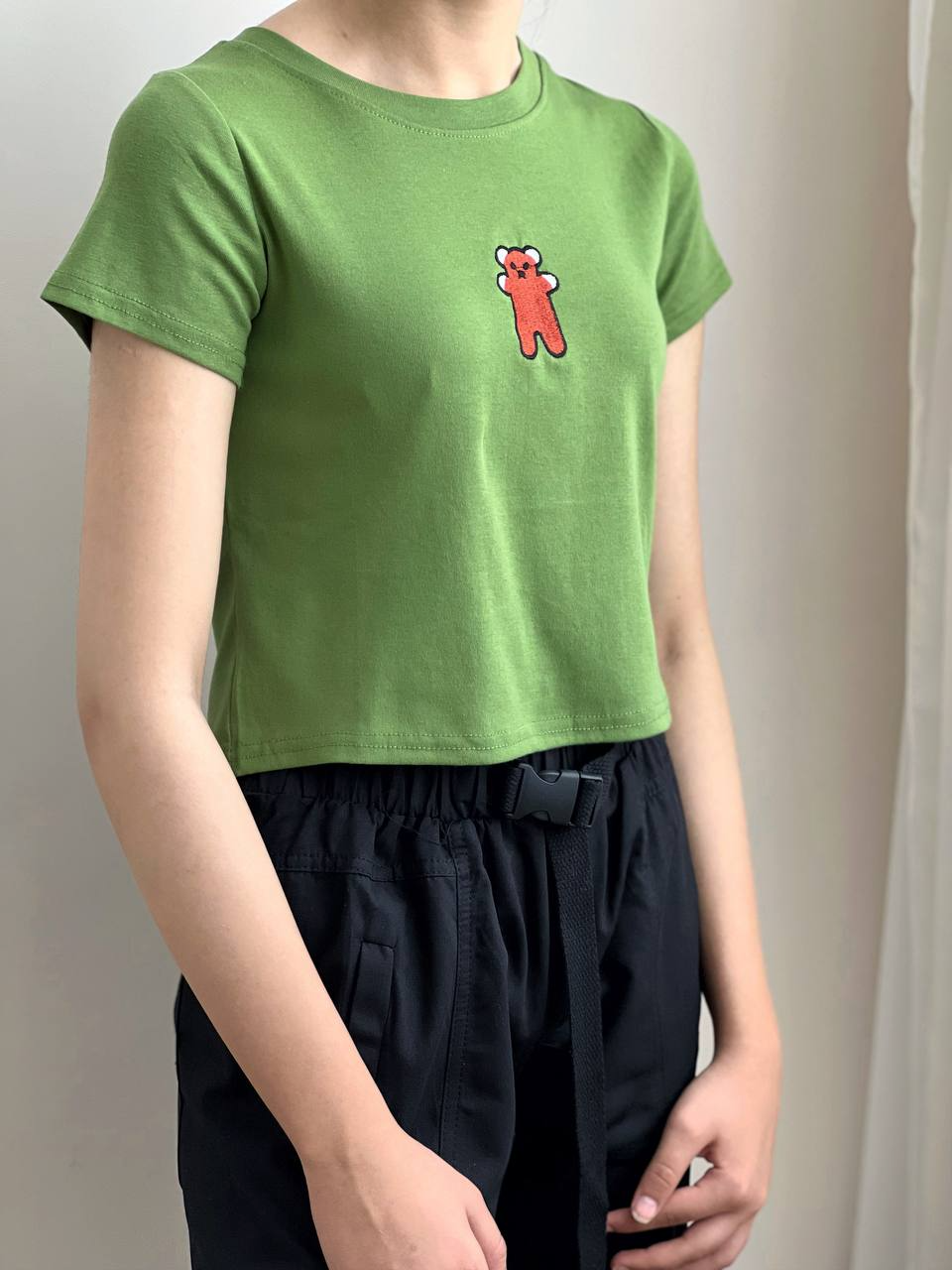 ست کراپ + شلوار کد 1886