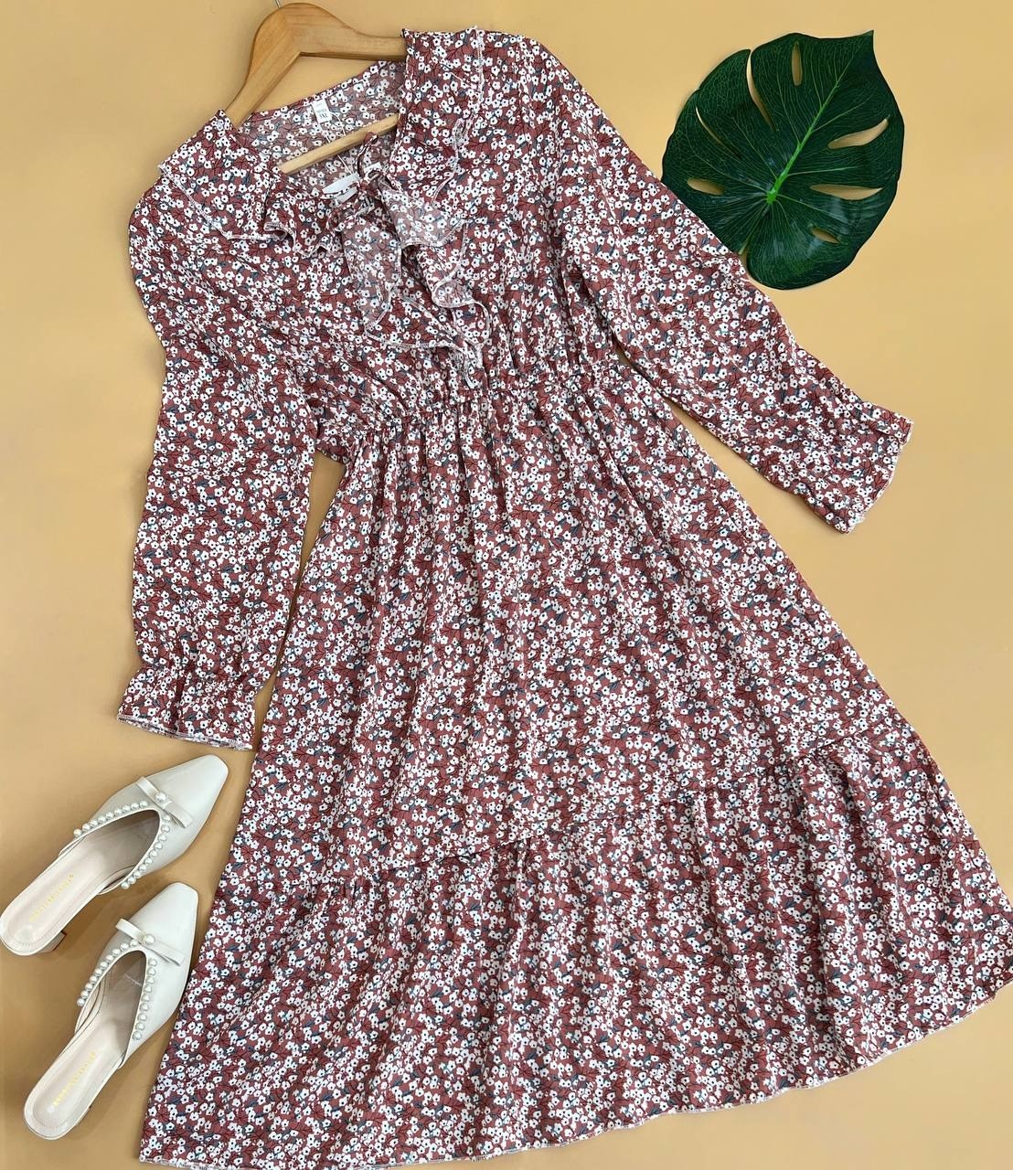 پيراهن گل گلي کد 1736