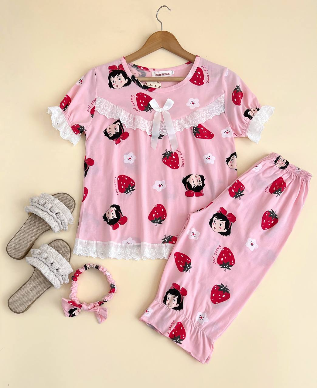 ست بلوز و شلوارک راحتی کد 1890