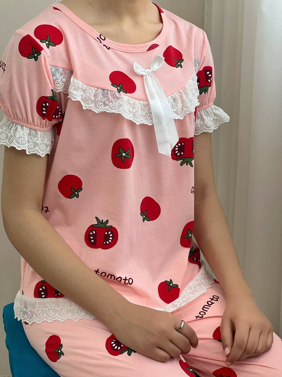 ست بلوز و شلوارک راحتی کد 1890