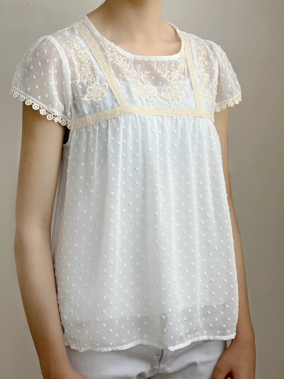 شومیز اشکی نوار دوزی کد 1895