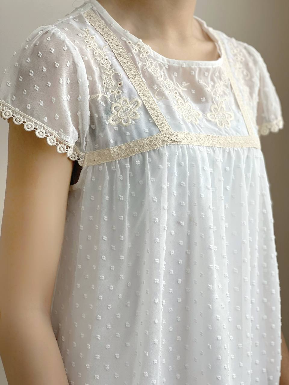 شومیز اشکی نوار دوزی کد 1895