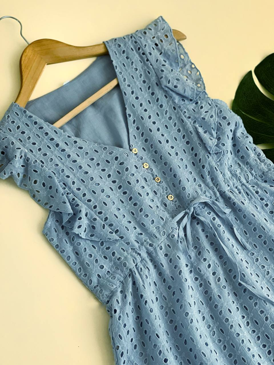 پیراهن خامه دوزی آستردار کد 1897