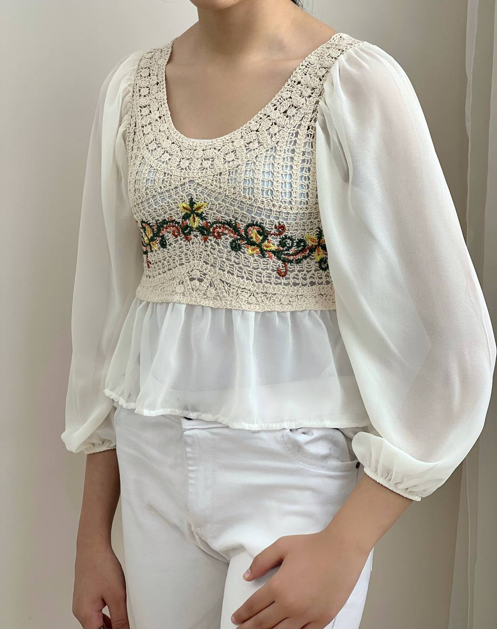 شومیز فانتزی خامه دوزی کد 1899