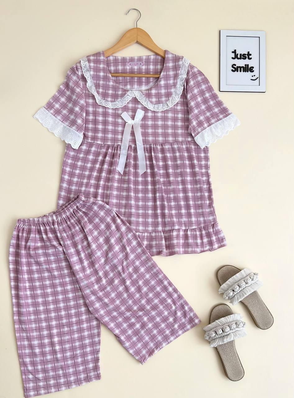 ست بلوز و شلوارک کد 1905