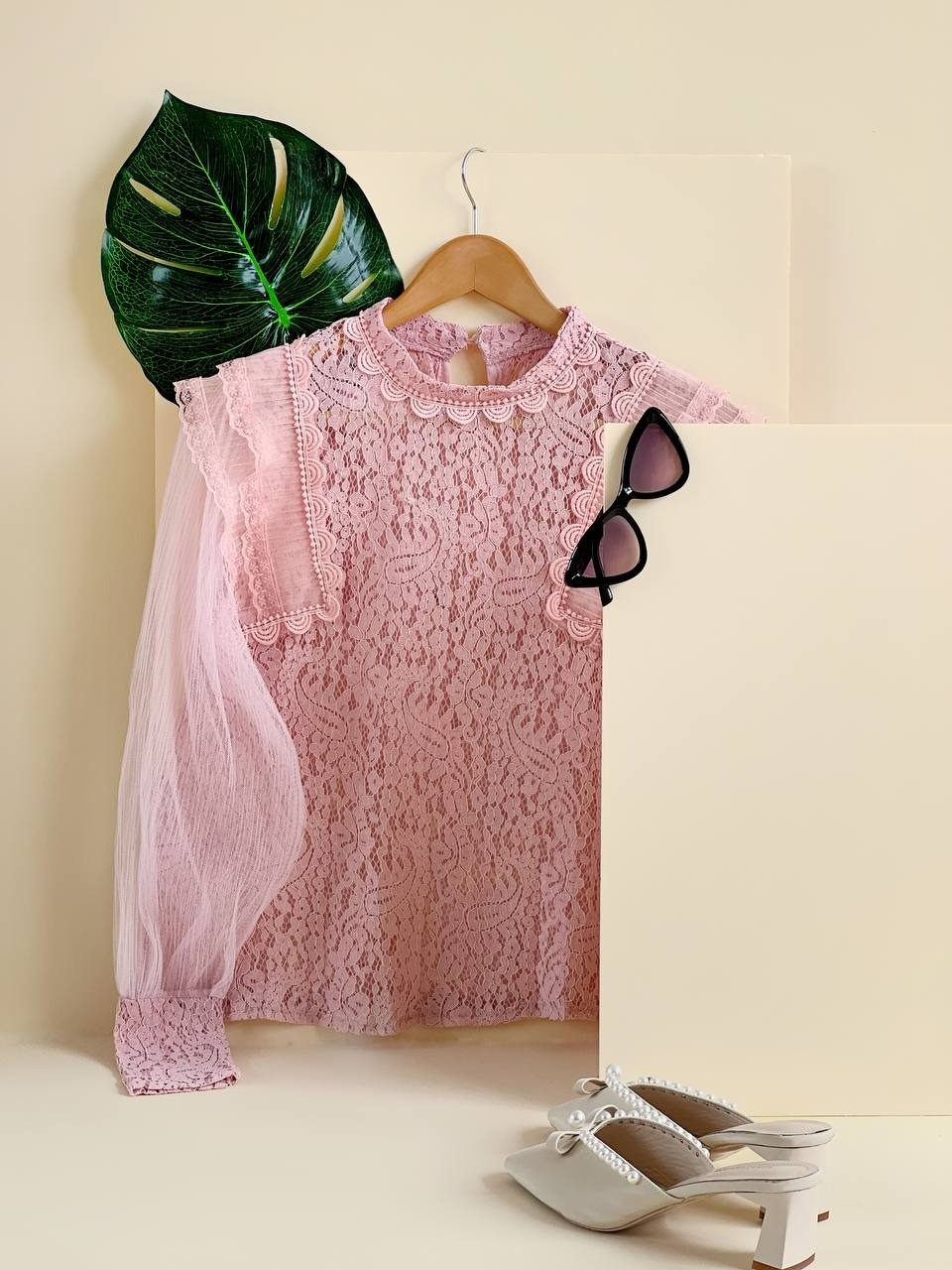 شومیز گیپور آستین تور کد 1919