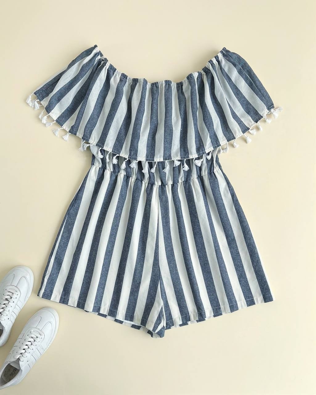 سرهمی راه راه منگوله دار کد 1936