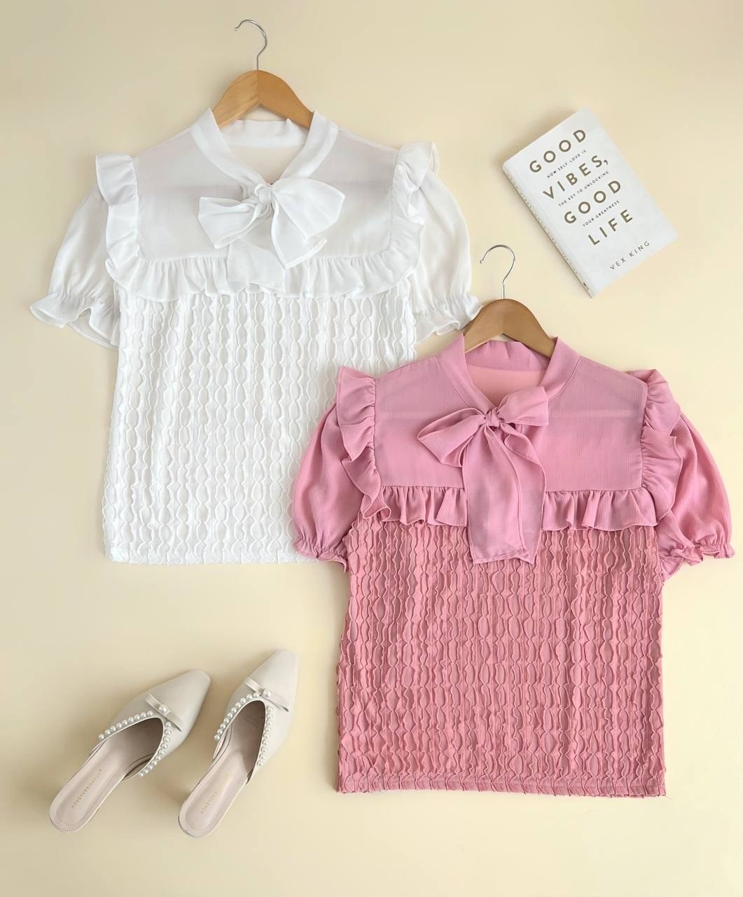 شومیز یقه پاپیونی کد 1947