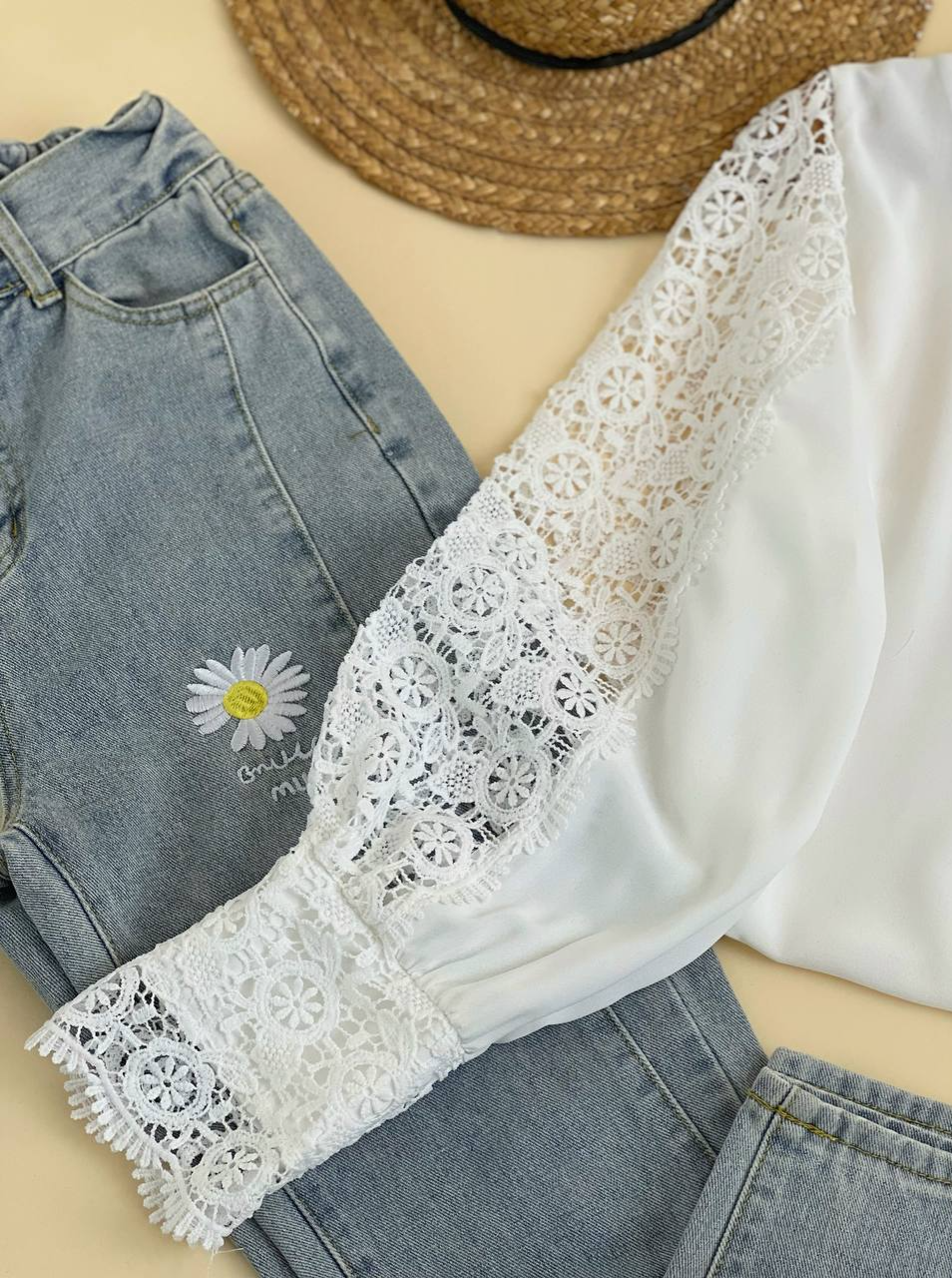 شومیز آستین گیپور کد 1956