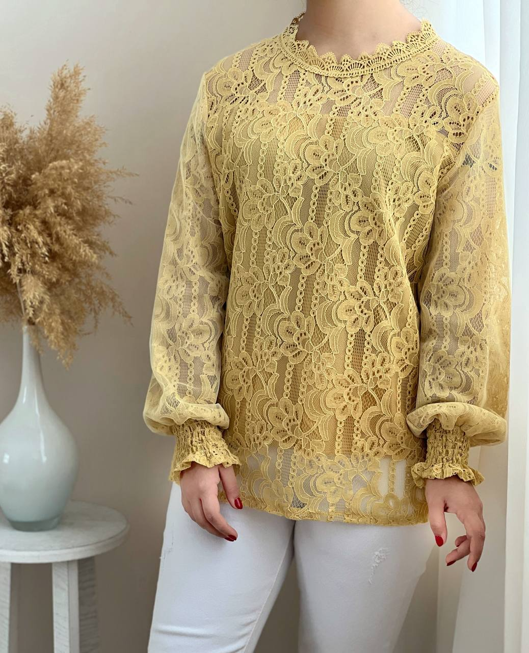 شومیز گیپور آستردار کد 1960