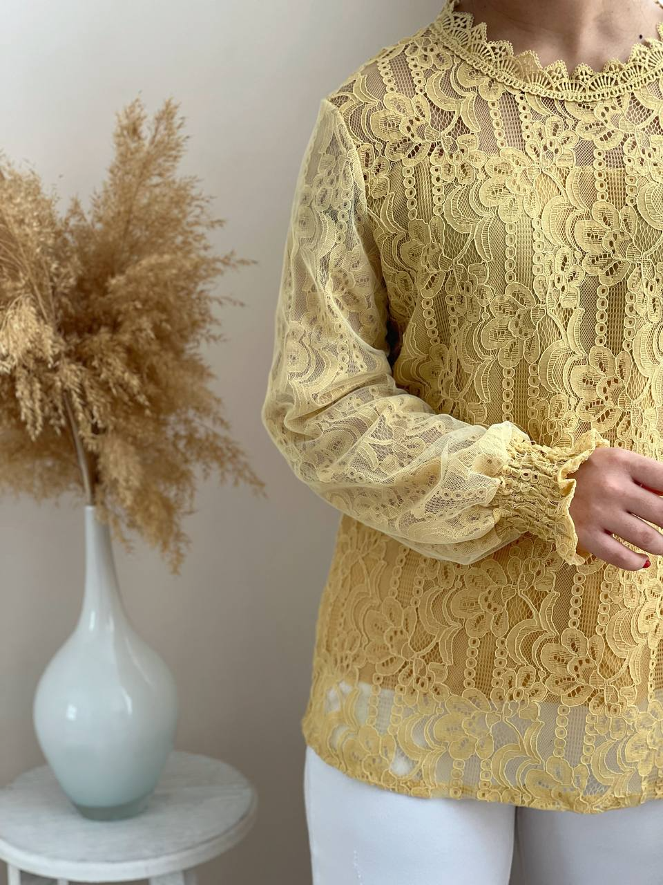 شومیز گیپور آستردار کد 1960