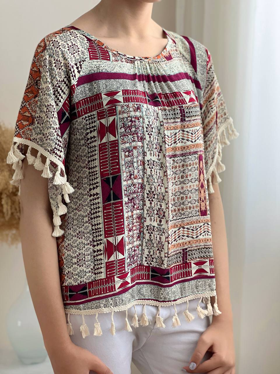 شومیز سنتی منگوله دار کد 1964