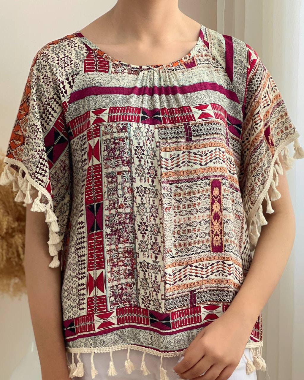 شومیز سنتی منگوله دار کد 1964