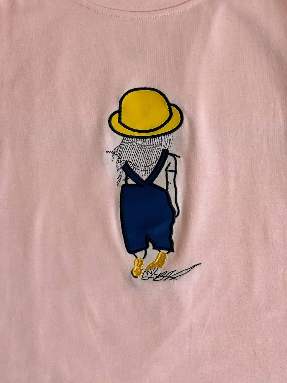 تیشرت نخ و پنبه گلدوزی شده کد 1966