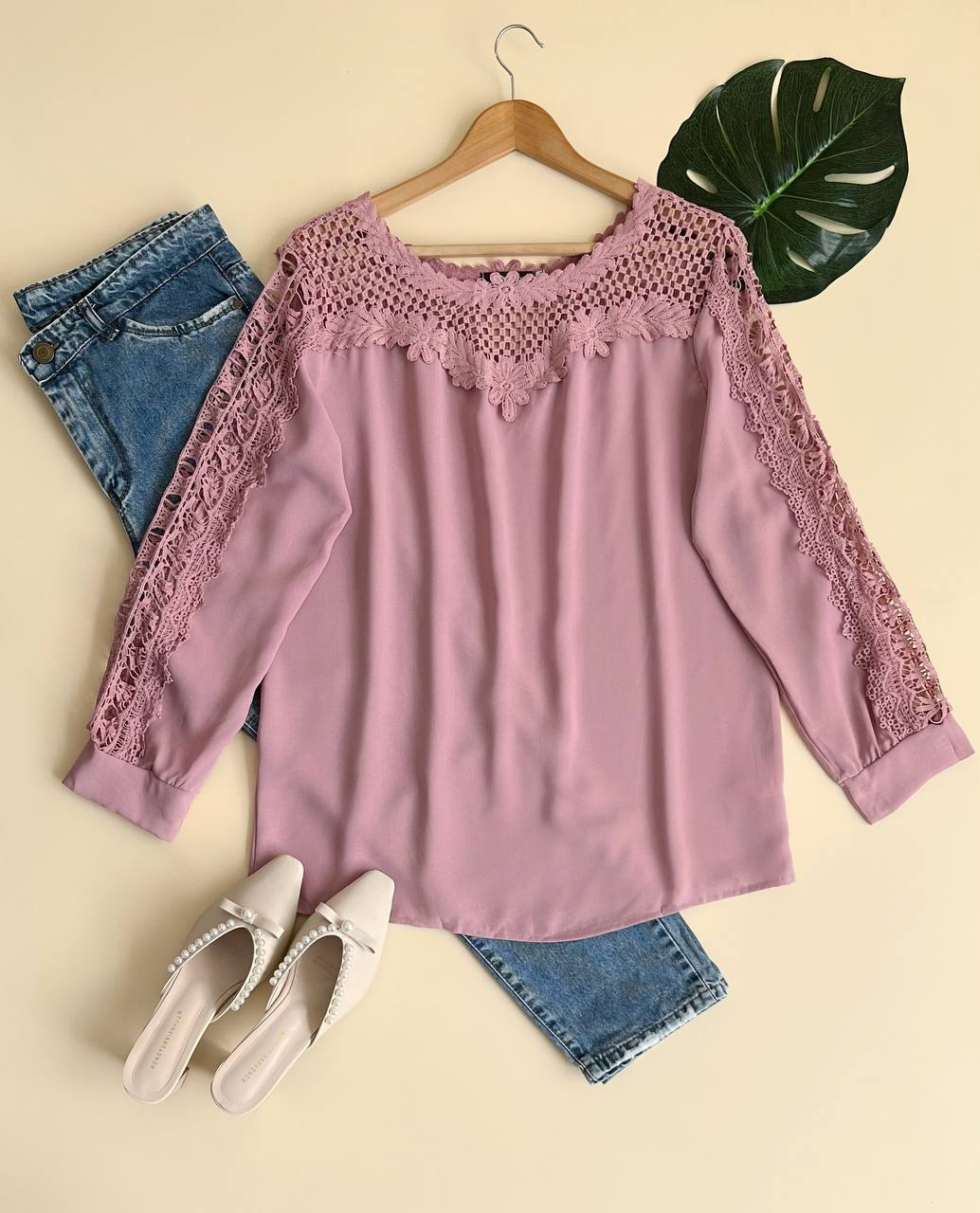 شومیز گیپور قواره دار کد 1967