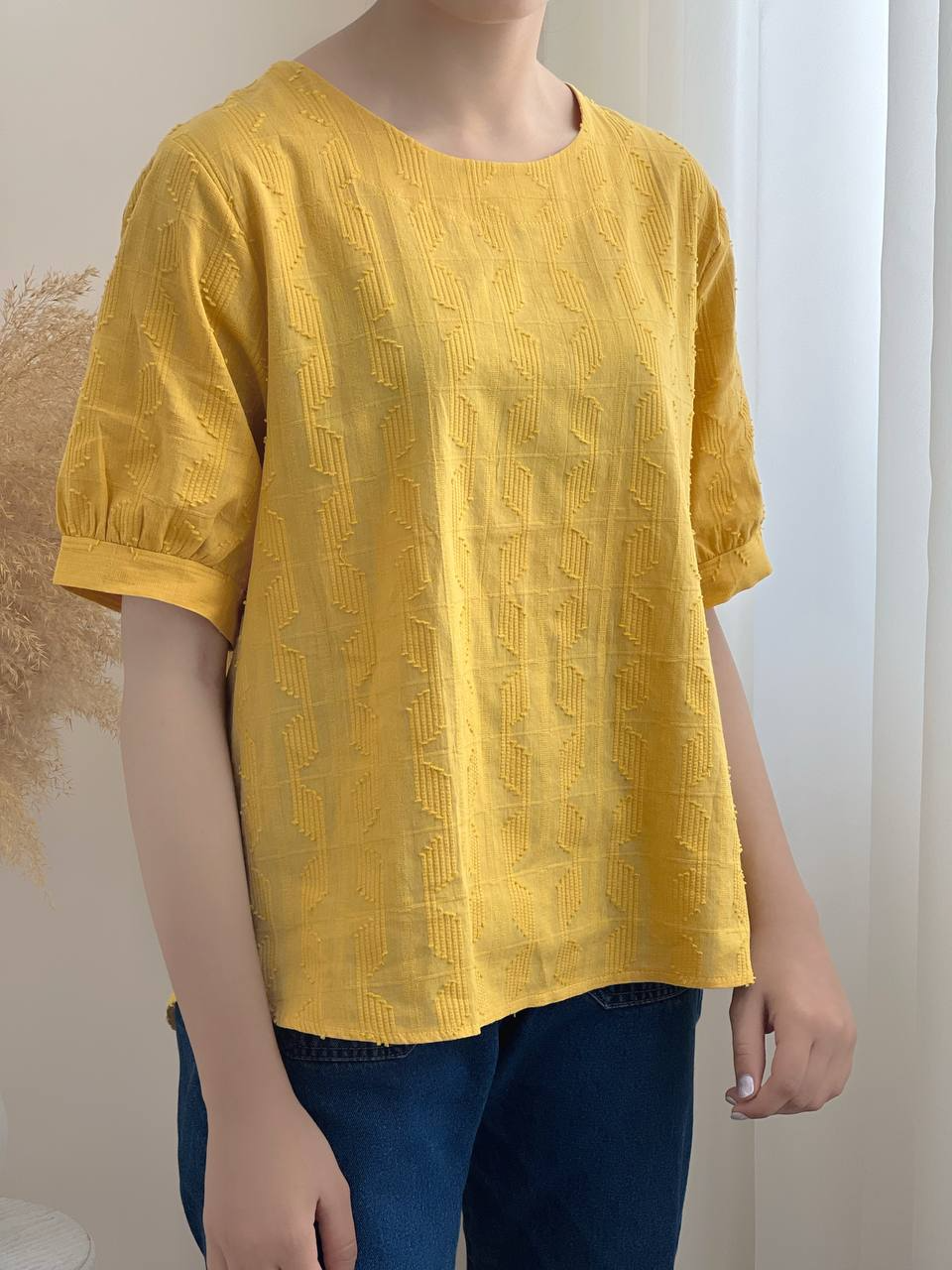 شومیز کنف گل برجسته کد 1969