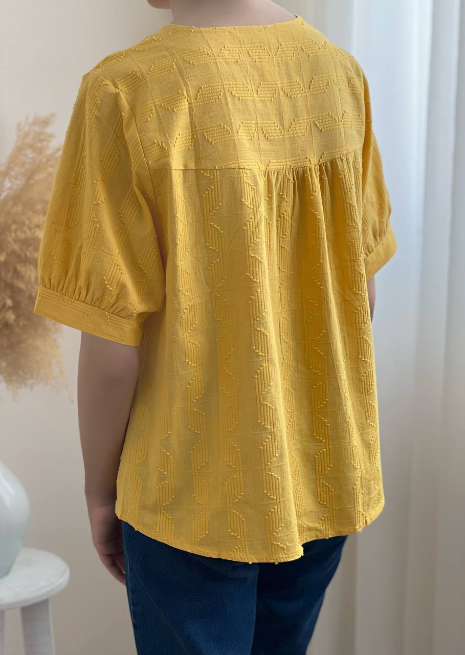 شومیز کنف گل برجسته کد 1969