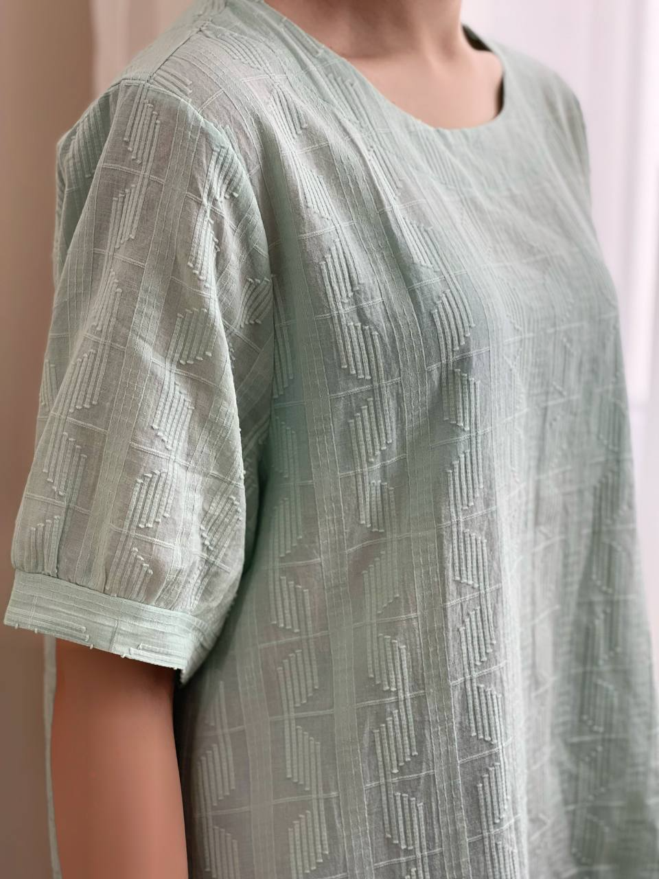 شومیز کنف گل برجسته کد 1969