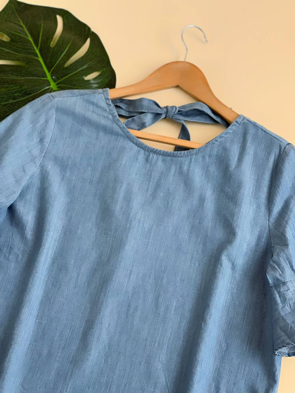 شومیز جین کاغذی پشت پاپیون کد 1972