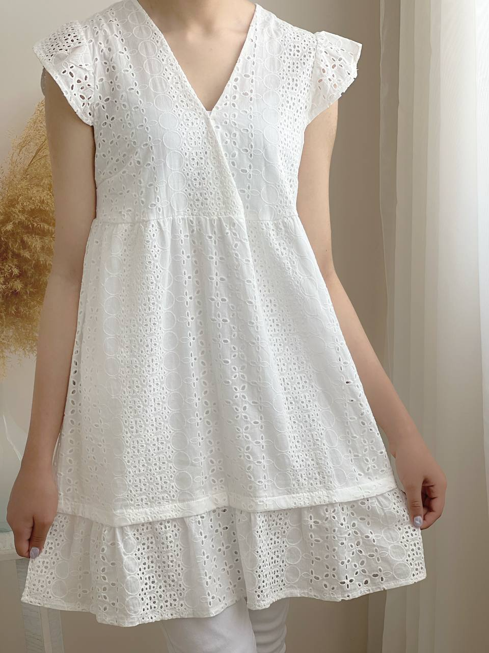 پیراهن خامه دوزی آستردار برند shein کد 1981