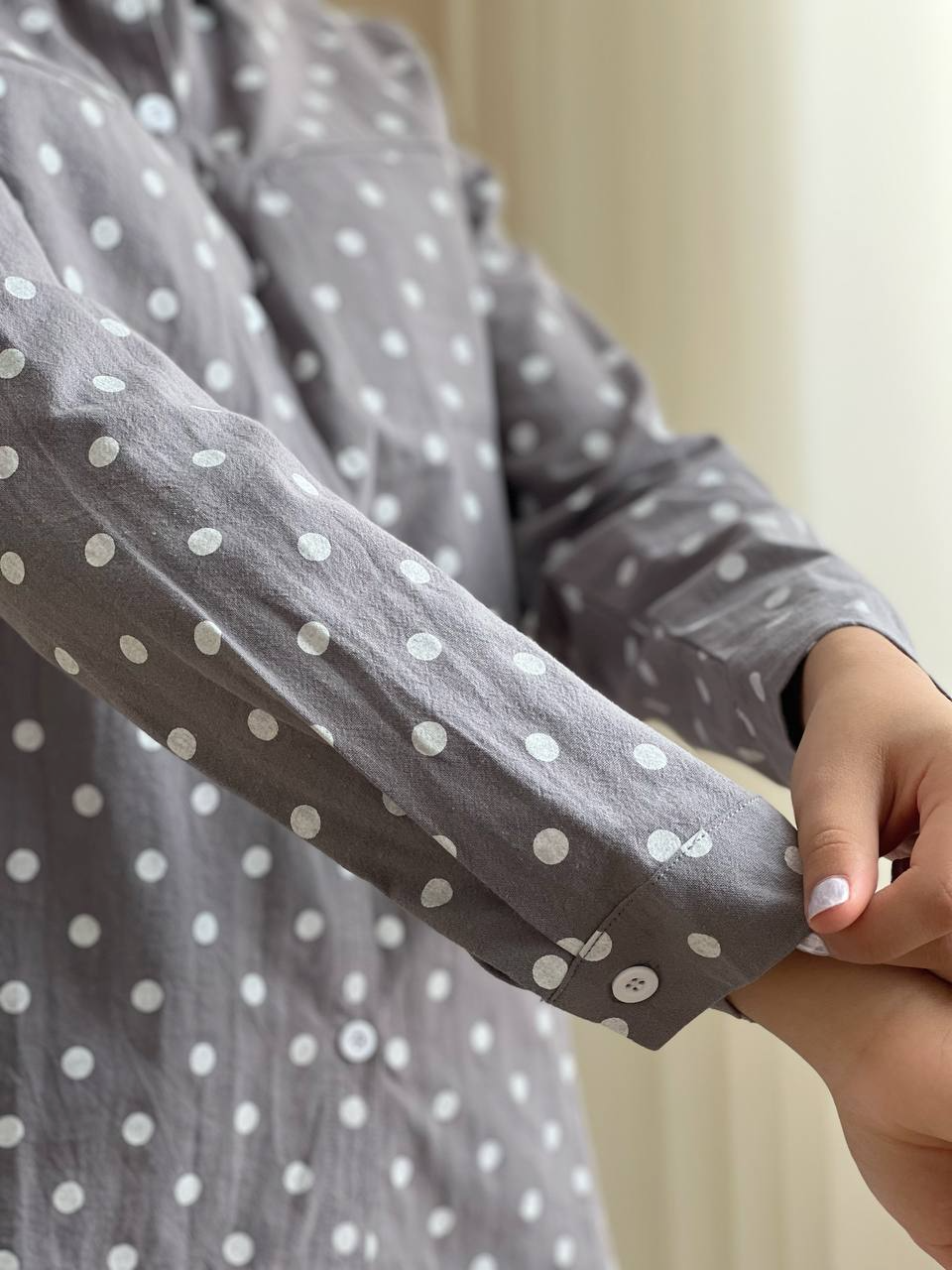 شومیز خال خالی کنف کد 1986