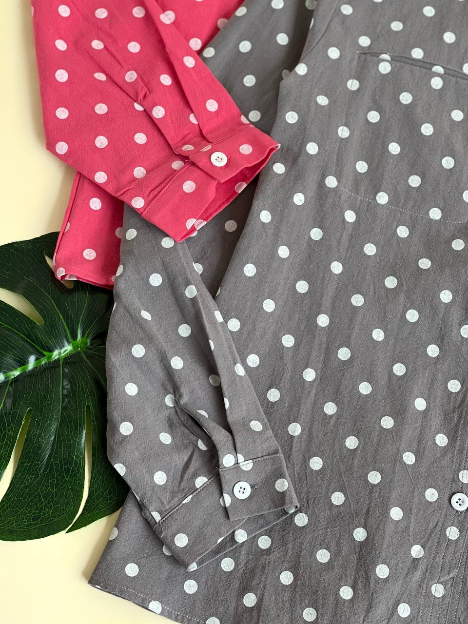 شومیز خال خالی کنف کد 1986