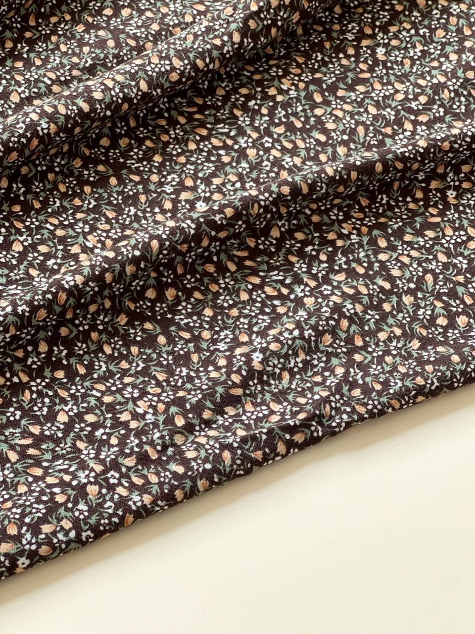 پیراهن گل ریز یقه چین دار کد 1987