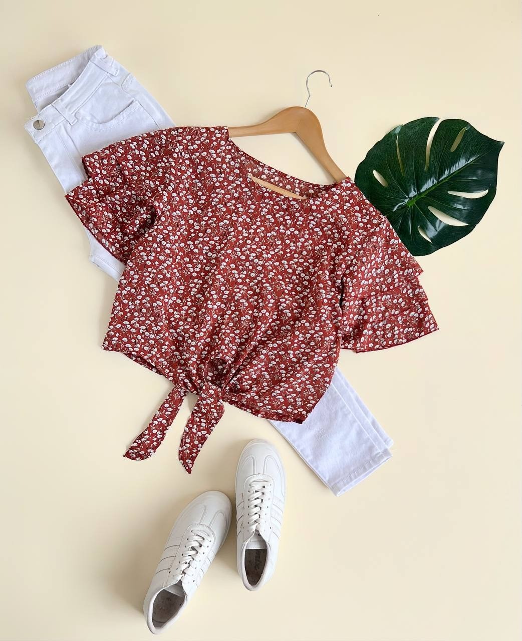 شومیز کرپ استین پله کد 1995