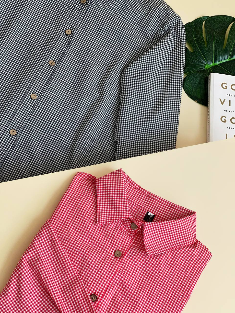 شومیز چهارخونه ریز کد 2004