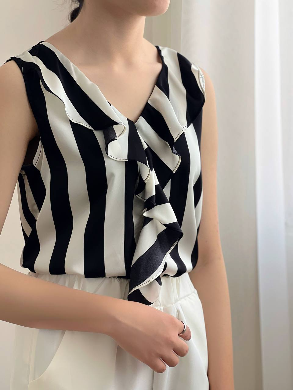 تاپ ساتن راه راه کد 2012