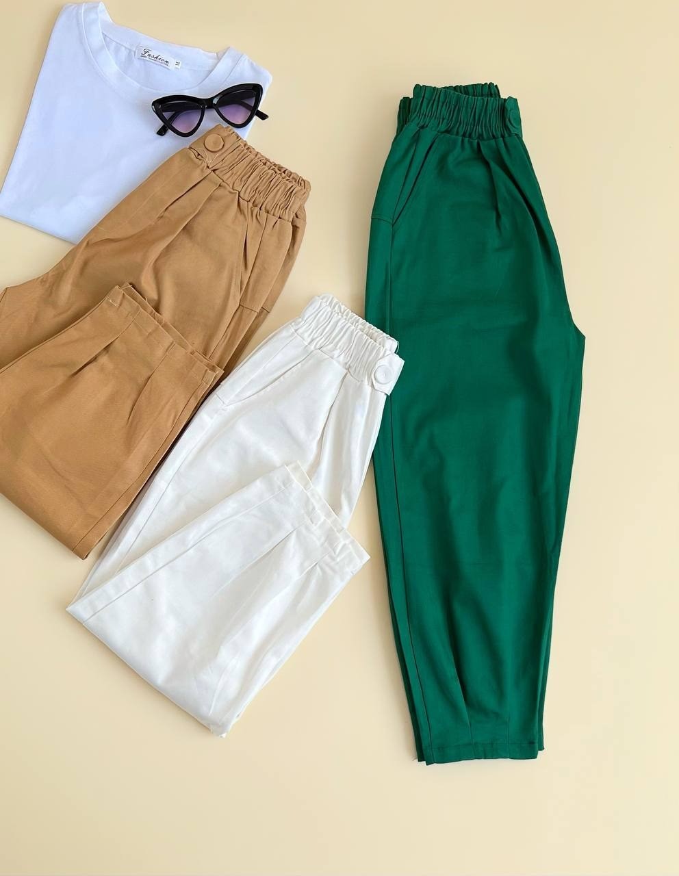 شلوار مام پیلی دار کد 2016