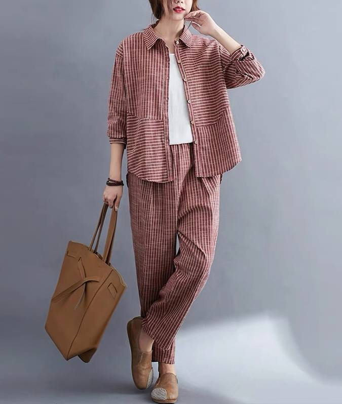 ست دو تیکه شومیز و شلوار کد 2018