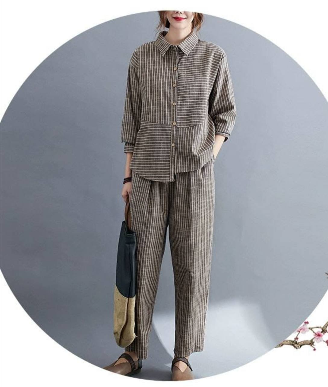 ست دو تیکه شومیز و شلوار کد 2018