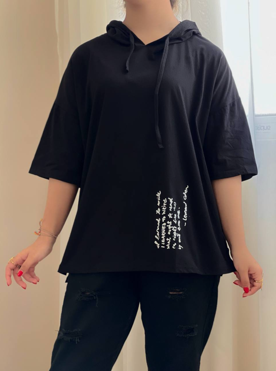 تیشرت کلاهدار کد 2027