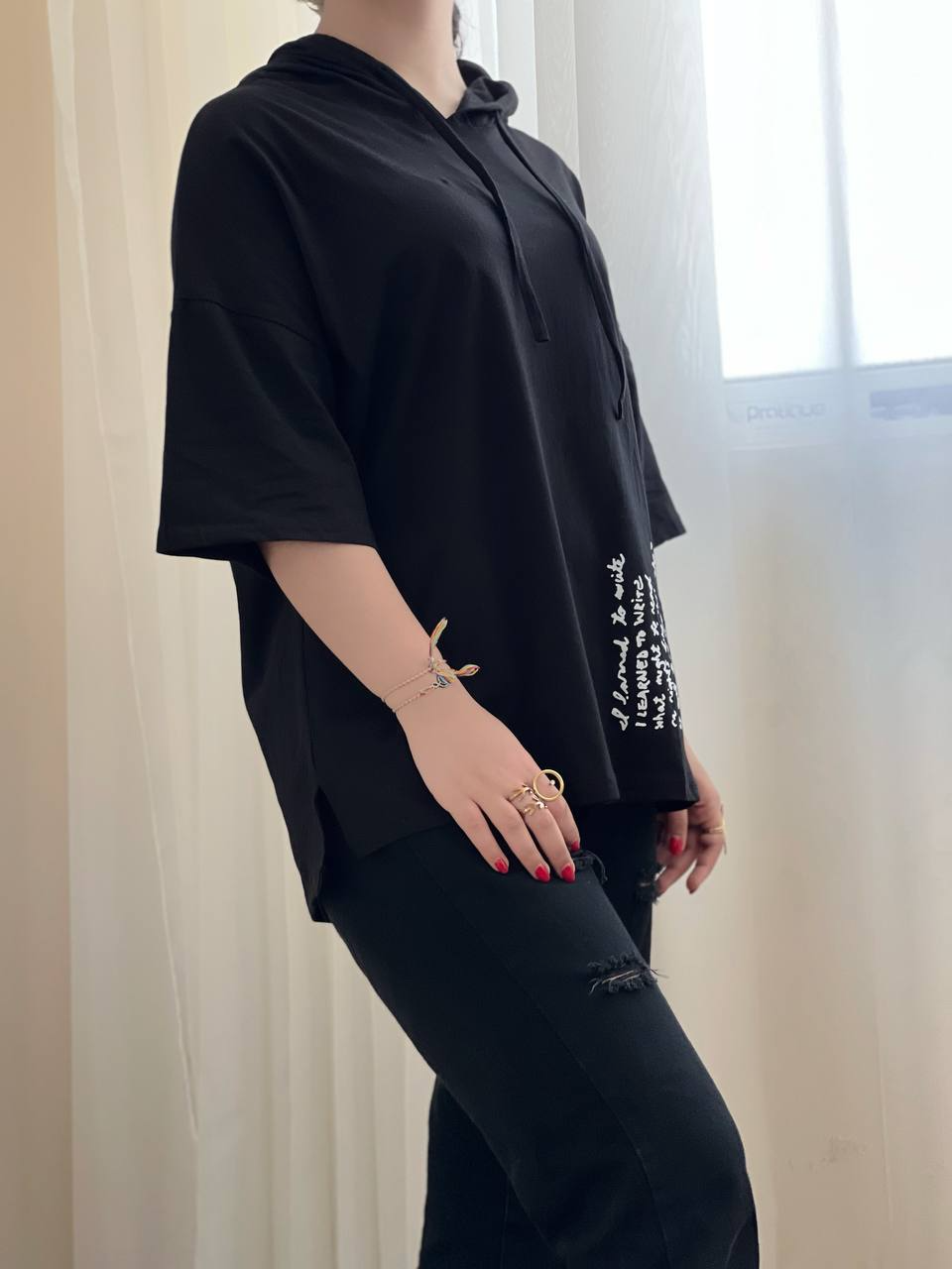 تیشرت کلاهدار کد 2027