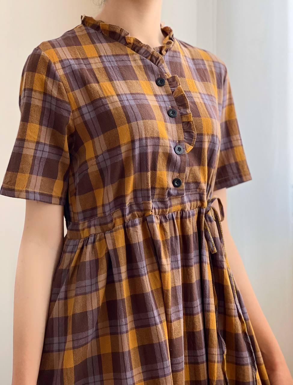 پیراهن چهارخونه کد 2035