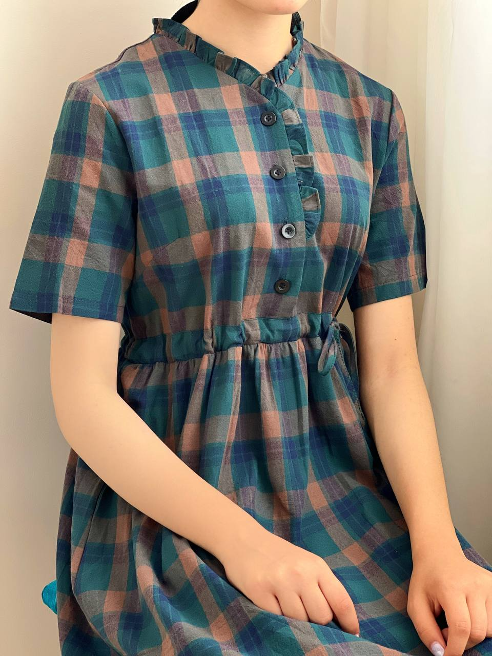 پیراهن چهارخونه کد 2035