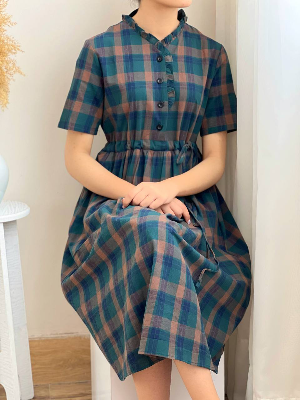 پیراهن چهارخونه کد 2035