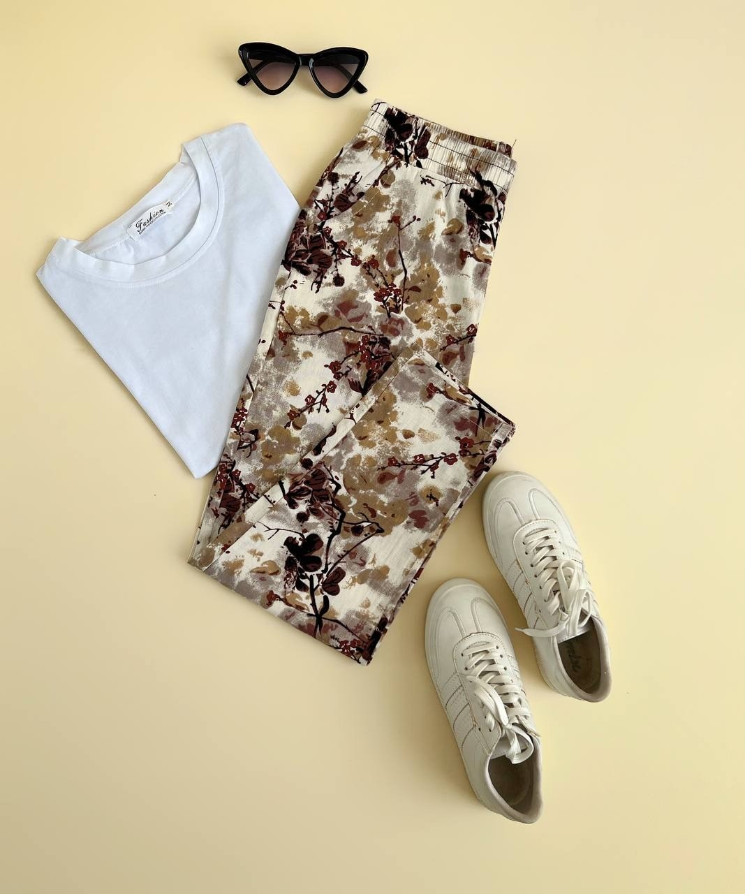 شلوار گلدار کنف کد 2058