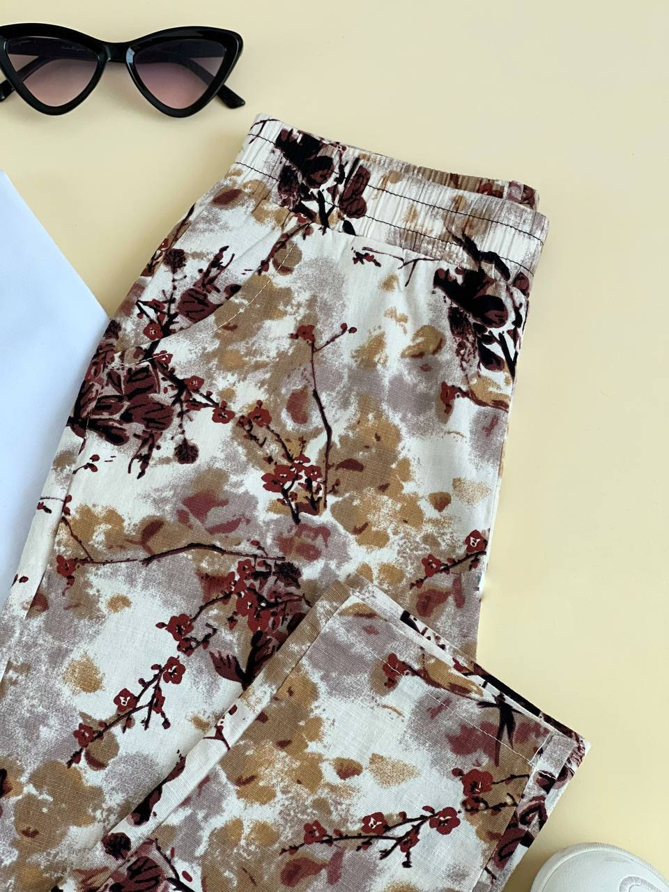 شلوار گلدار کنف کد 2058