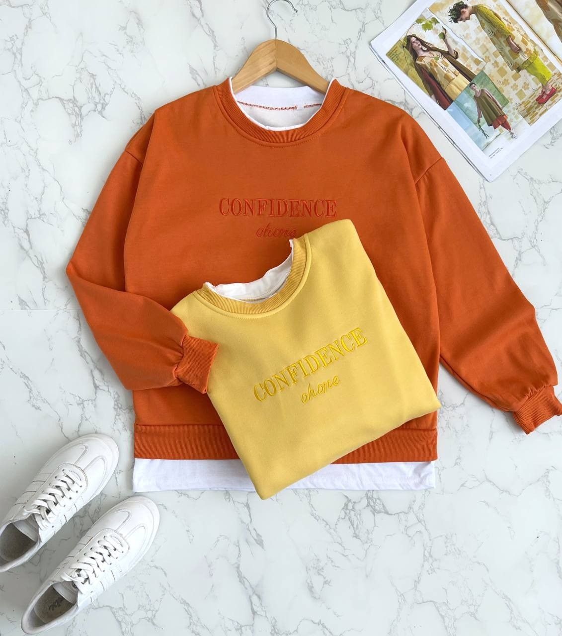 سویشرت طرح2تیکه کد 2082