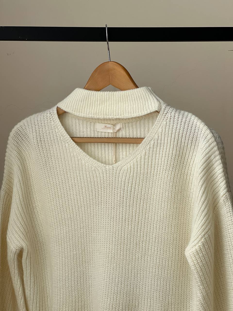 پلیور بافت آستین پف کد 2066