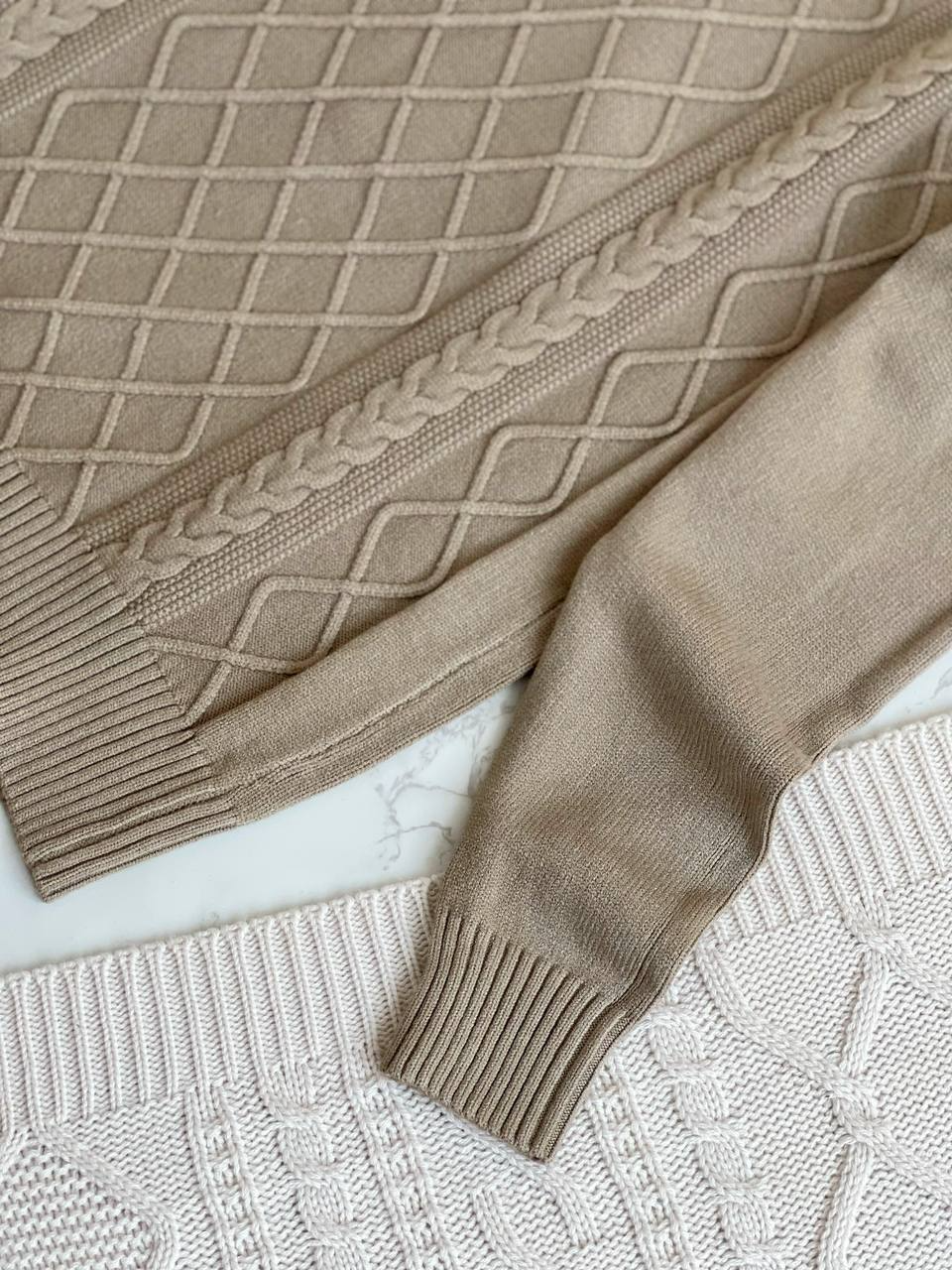 پلیور بافت زنجیری کد 2090